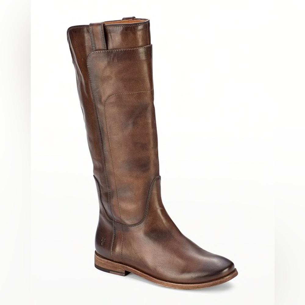 Frye Paige Tall Riding Cognac Boots size 7.5